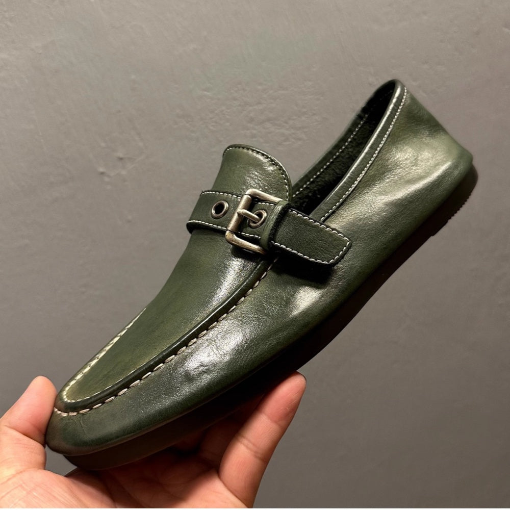 High Quality Handmade Horsehide leather Loafers Men's Casual Shoes Comfortable Light Men Loafers Formal Men Dress Shoes