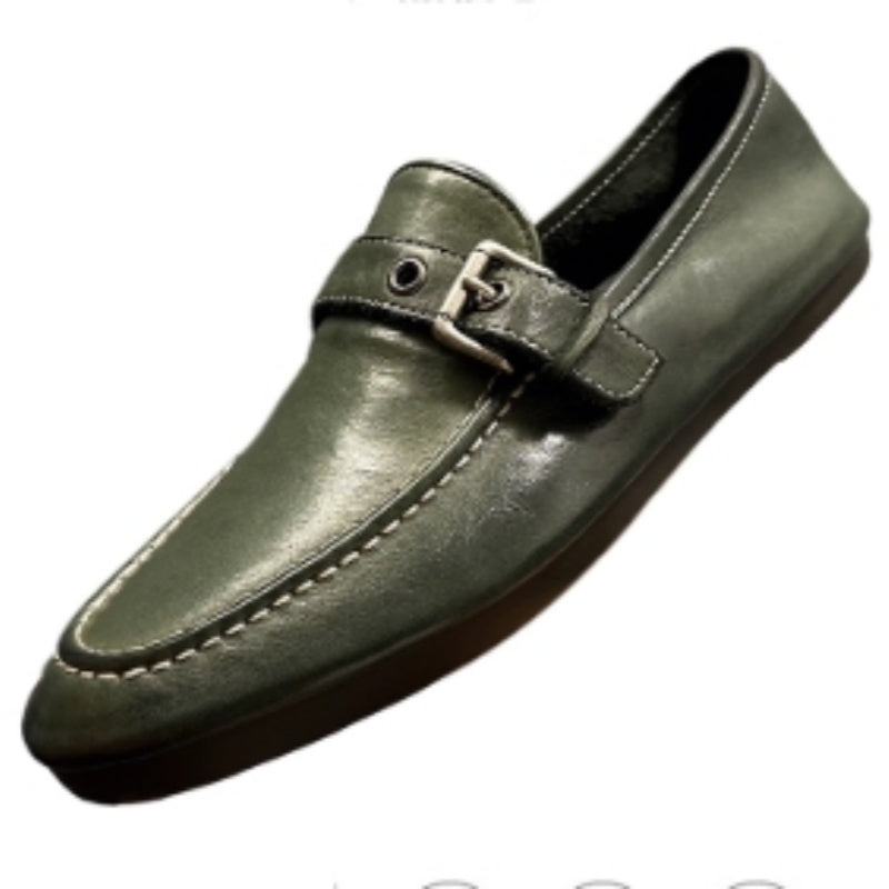 High Quality Handmade Horsehide leather Loafers Men's Casual Shoes Comfortable Light Men Loafers Formal Men Dress Shoes