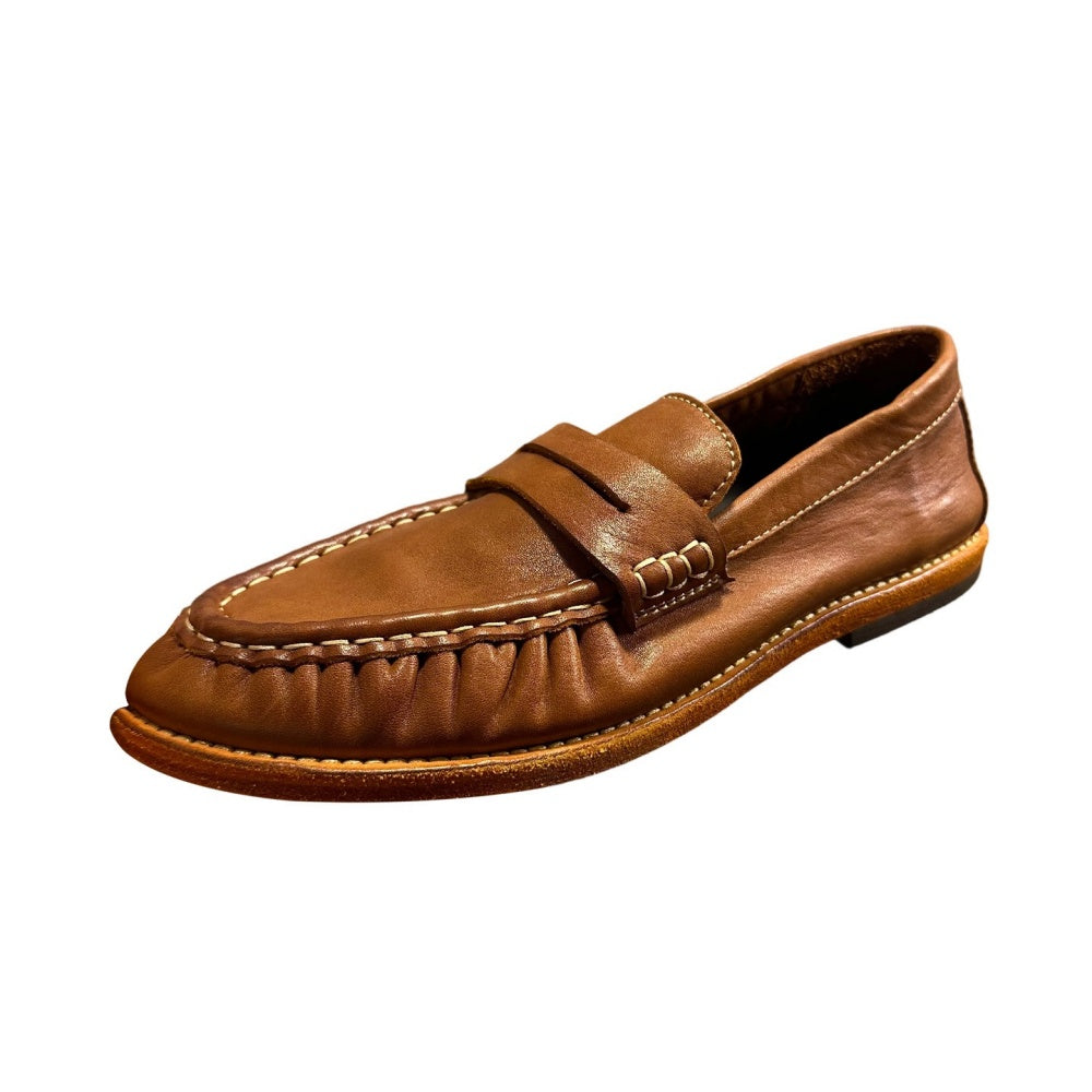 Driving Shoes with Wrinkles for Men, Genuine Leather, Vintage Lightweight Loafers, High-end Horsehide, Casual Wear